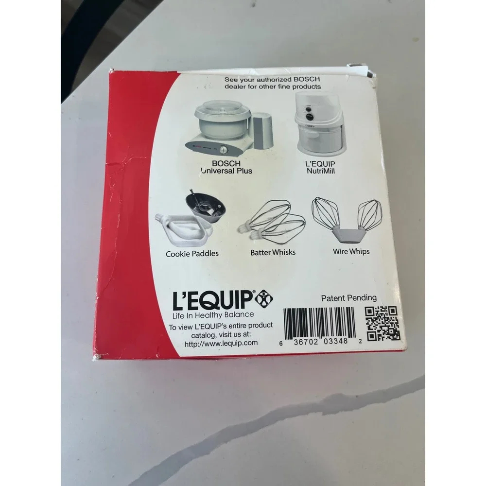 L'EQUIP Bowl Scraper for Bosch Universal Mixers with 2‎ Sets of Blades NEW